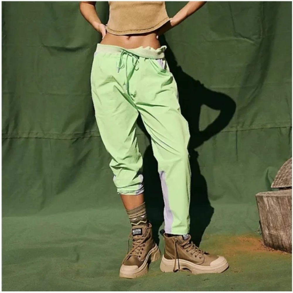 Free People Cascade Joggers Limeade size xs